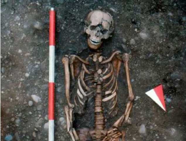 Археологи изучили средневековый скелет казненного на колесе молодого итальянца
