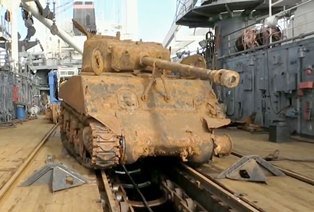Американский танк «Шерман» подняли со дна Баренцева моря