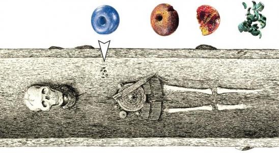 В датской могиле бронзового века найдены египетские бусы